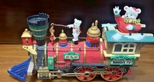 New Bright Holiday Express Dillards BEARS LOCOMOTIVE Engine Christmas TRAIN GUC