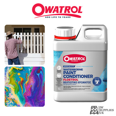 Owatrol Floetrol Farbspüler & Additiv auf Wasserbasis 1L, ideal für Acryl