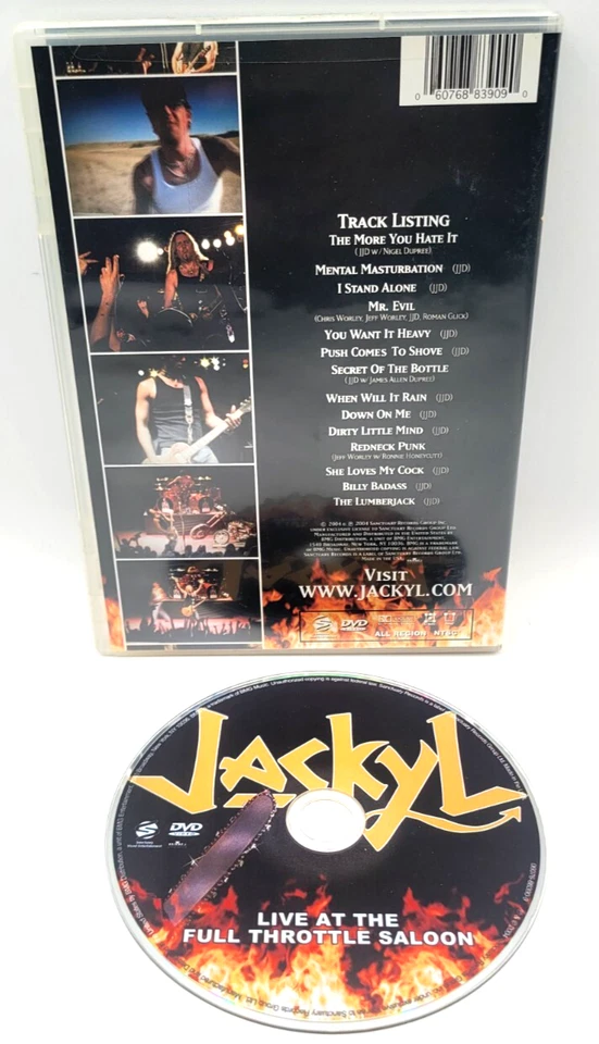 SIGNED Jackyl Live At The Full Throttle Saloon DVD 2004 VERY RARE! Foto 2 de 4