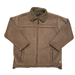 pg field mock leather jacket