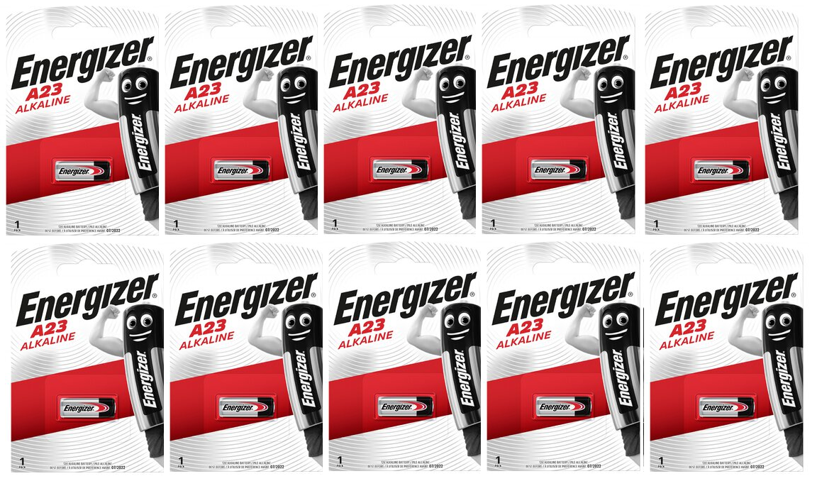 10 batterie PILE 12V MN21 A23 ENERGIZER Alcaline 23 LRV08 GP23 V23GA LR23A L1028