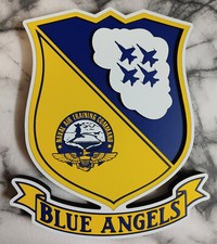 8" United States Navy Flight Demonstration Team Blue Angels Emblem Plaque