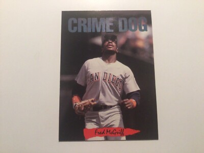 1993 Leaf Crime Dog Fred McGriff (Padres) #10 Of 10