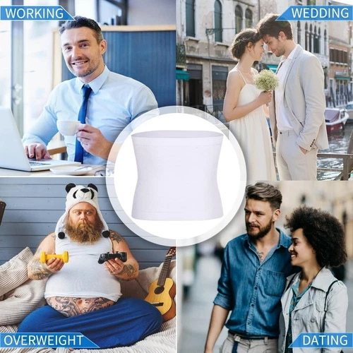 Herren Bauch Kontrolle Tuck Gürtel Body Shaper Abnehmen Taillentrainer Trimmer - Bild 10 von 16