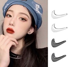 Fashion Mini Tick Stud Earrings 925 Sterling Silver Women Men Jewellery UK