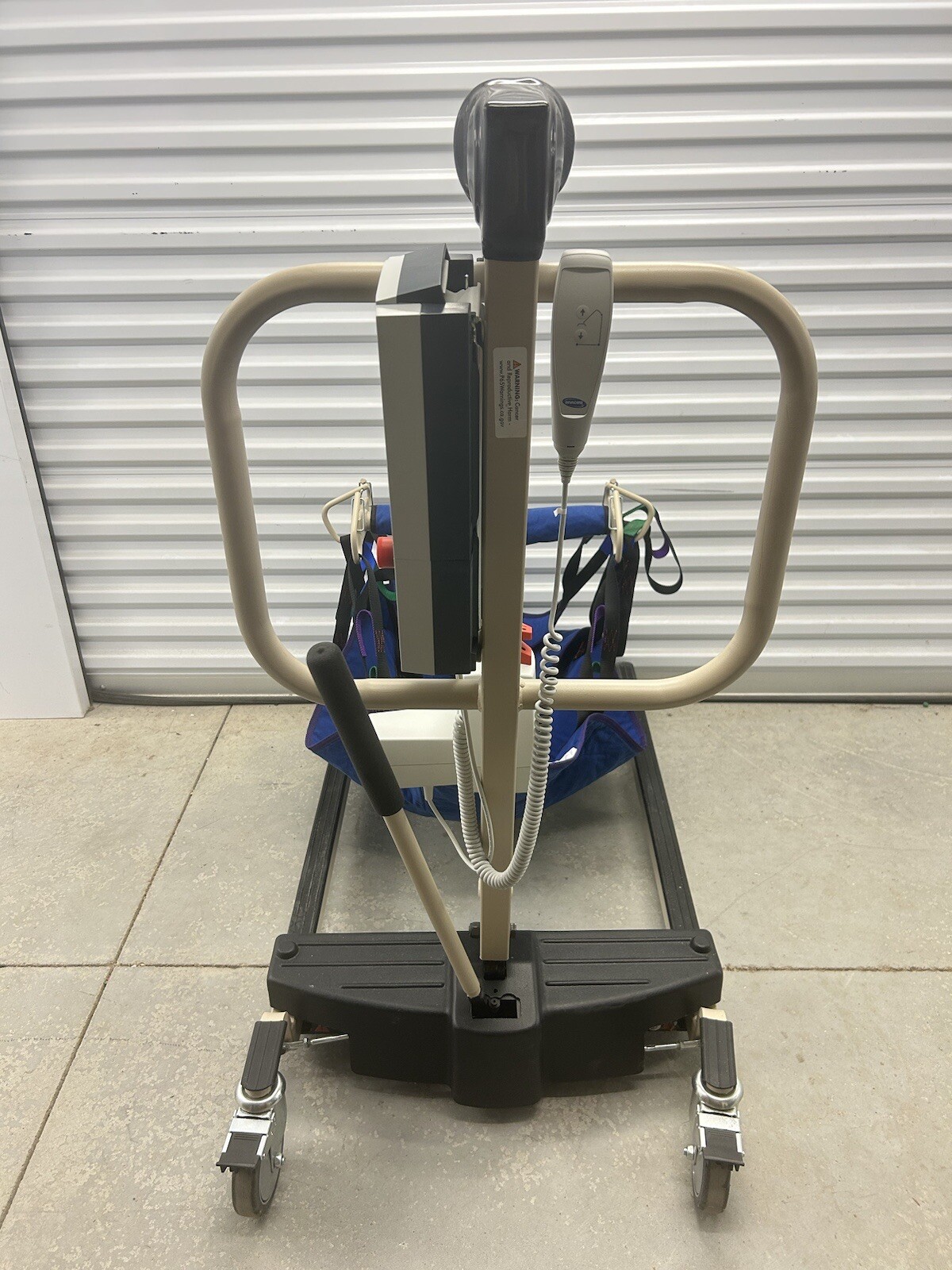 Invacare Reliant 450 Hoyer Patient Lift 2 Batteries, Charger, & Slings