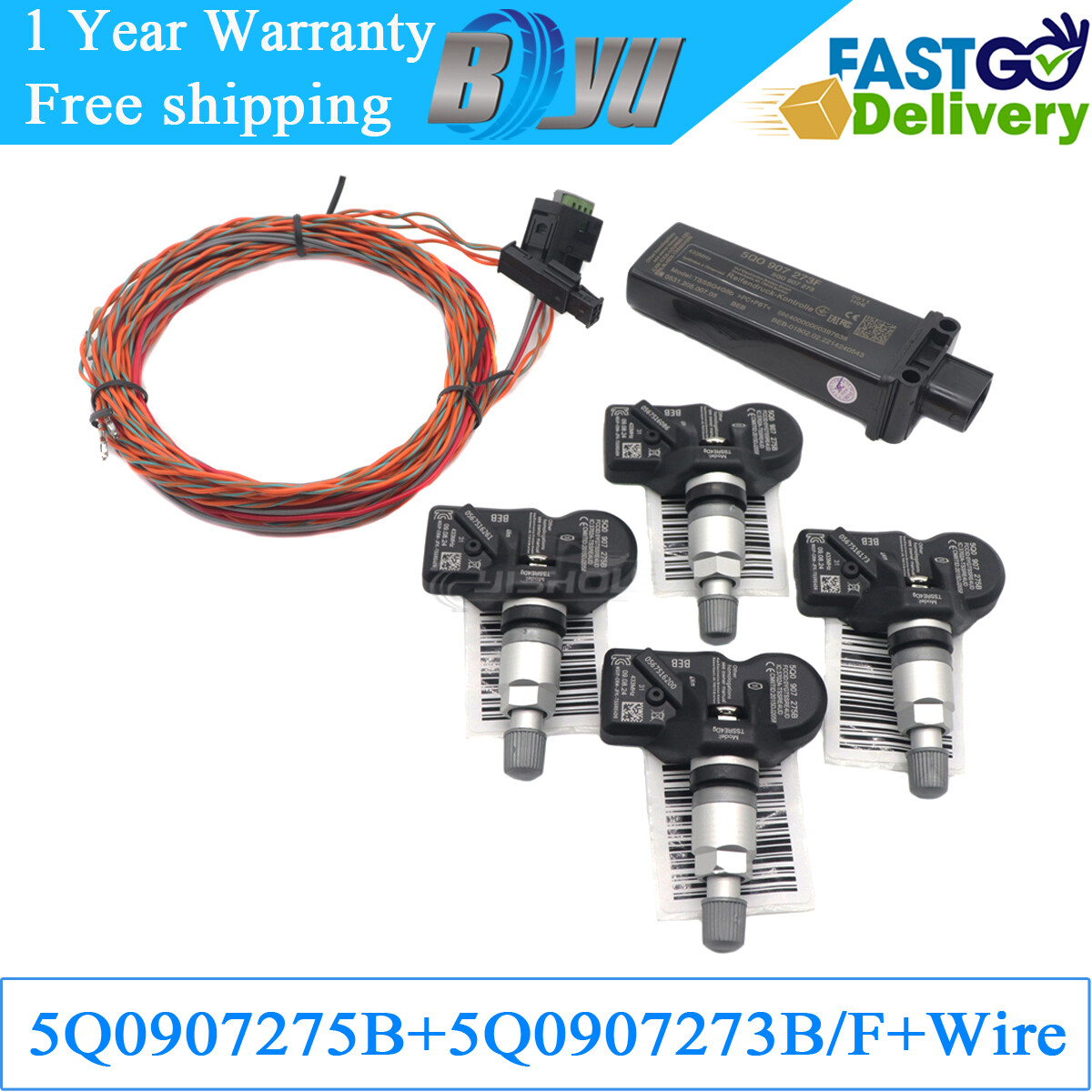 Capteur De Surveillance De Pression Des Pneus TPMS 5Q0907275 5Q0907275B Remplacement Compatible Avec Audi Bentley Mclaren Porsche Skoda Vw 99257394