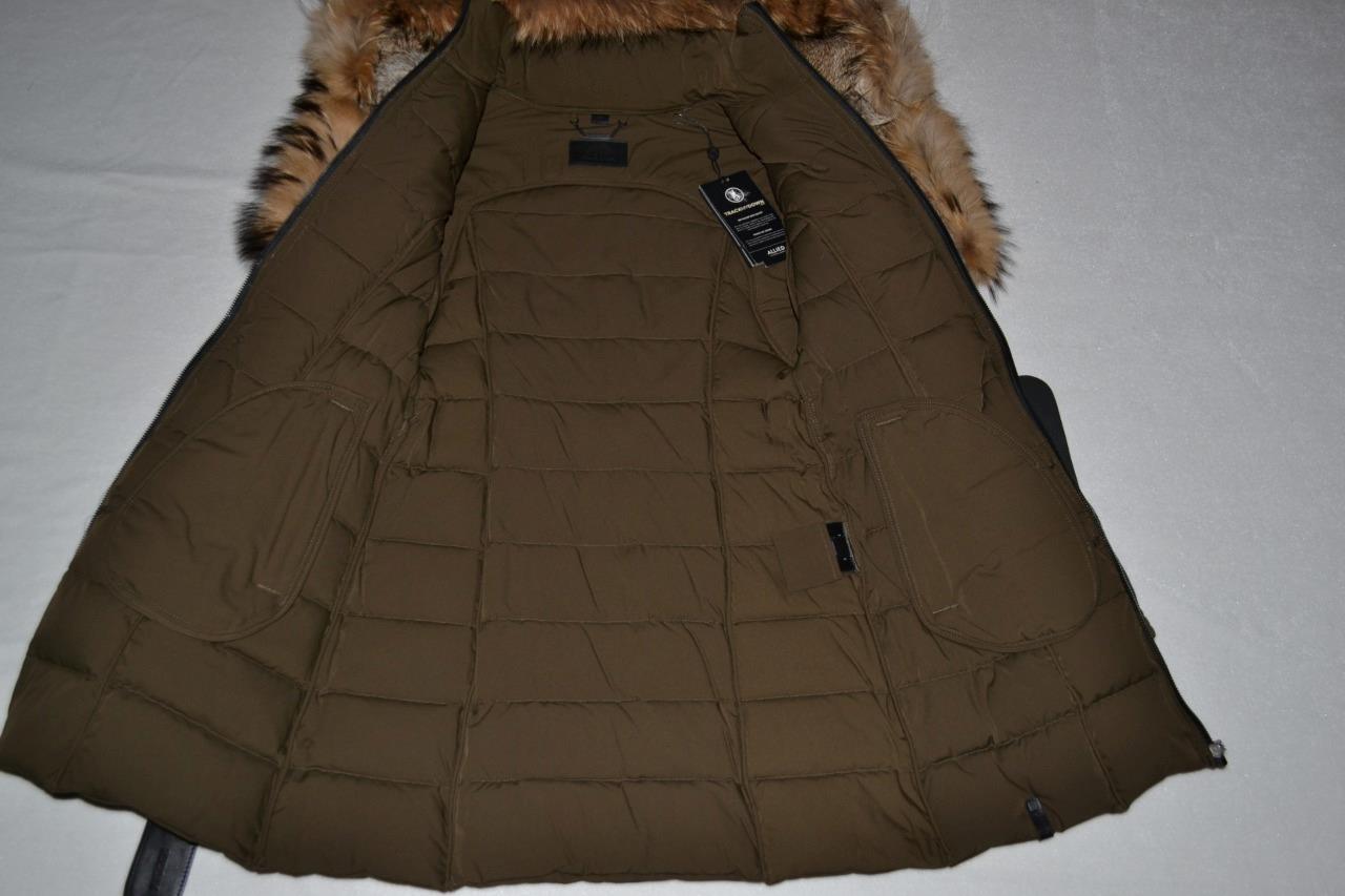 AUTHENTIC RUDSAK WOMENS MODA DOWN PUFFER COAT FUR CEDAR GREEN  XS XSMALL NEW image 5