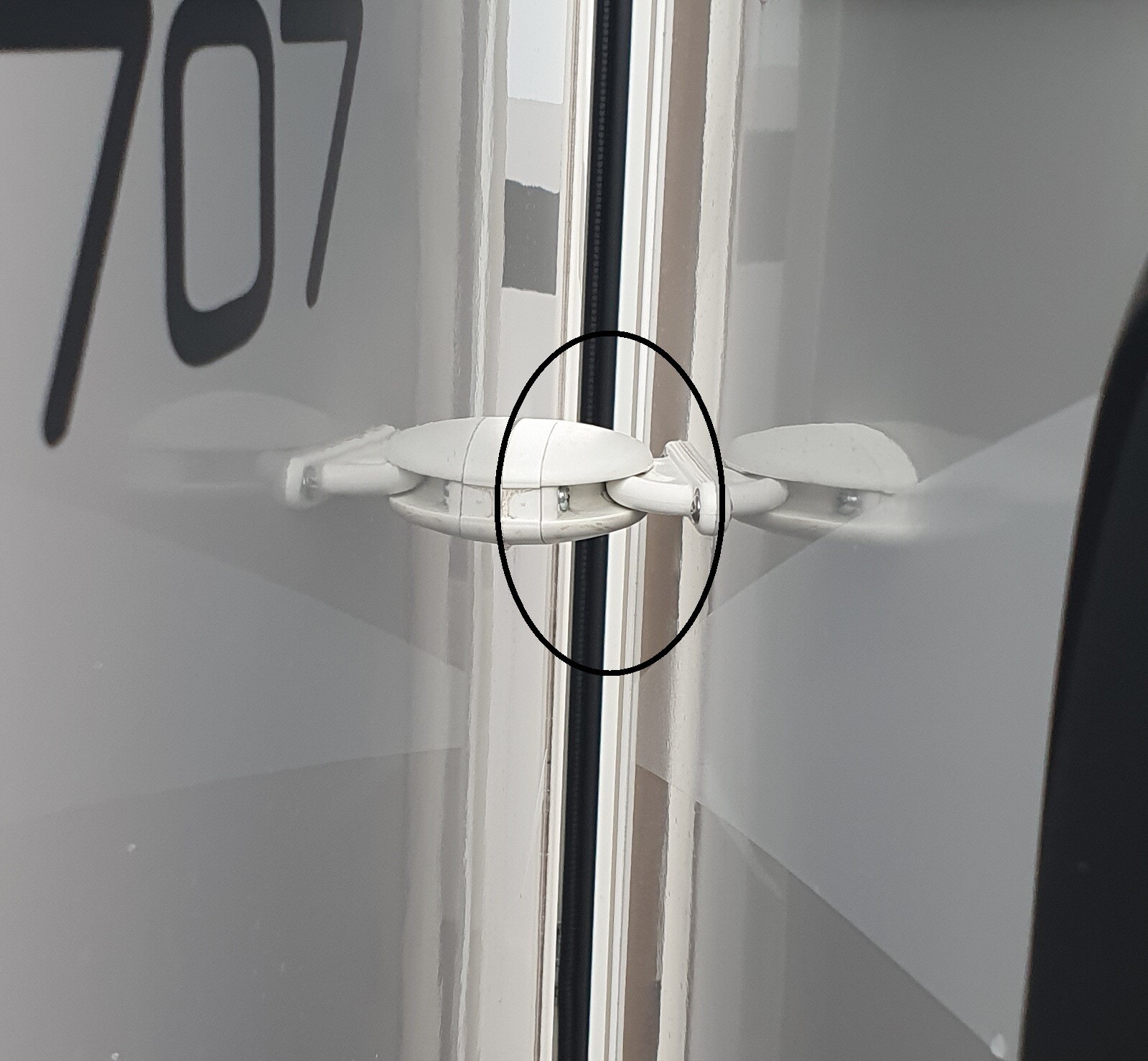 Grigio Porta Fermo Catch Locker Porta Stop Per Caravan Camper Motore Casa