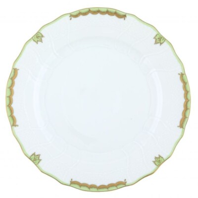 Herend Princess Victoria Green Dinner Plate Kosher Dairy