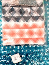 NEW Mainstays 14-Piece Shower Curtain Bathroom Accessory Set w/ Tub Mat Bath Set