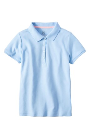 Wonder Nation Girl Short Sleeve School Uniform Polo Shirts Sz:M (7