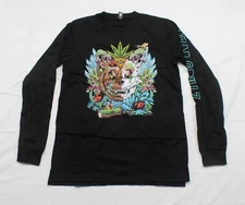 Bear Grillz Unisex Adult's 2022 Long Sleeve Trippy Tee CM5 Black Large