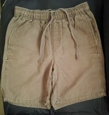 Original Island Wear Men's Brown Elastic Draw Waist Shorts Summer Bermudas Sz S