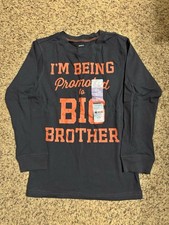 NWT Boys Carter s I m Being Promoted To Big Brother Long Sleeve Tee - Size 6