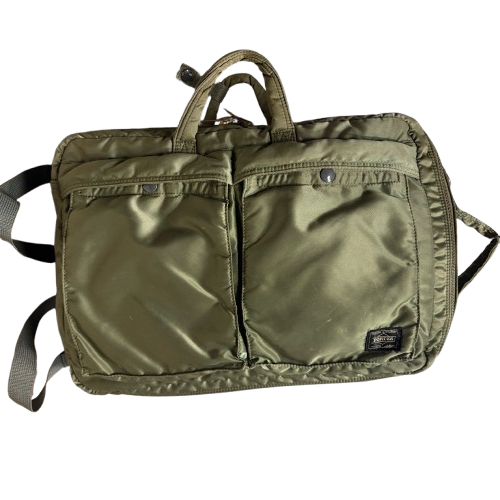 Porter Tanker 3Way Backpack Sage Green Briefcase Nylon Yoshida