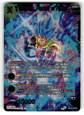 Gogeta, Pursuit of Power SD12-02 Foil Starter Rare Rise of the Unison Warrior LP