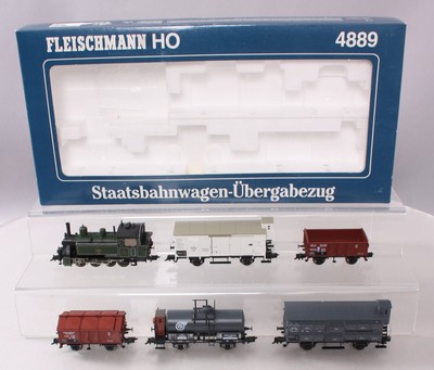 Fleischmann 4889 HO Steam Freight Train Set LN/Box