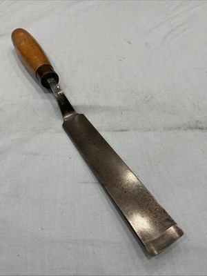 Großer breiter 1 1/4'' gekröpfter Muster Maker s Schälhohlbeitel von Thos Ibbotson & Co