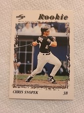 1996 Pinnacle Chris Snopek #499 Rookie Chicago White Sox Baseball Card. rookie card picture
