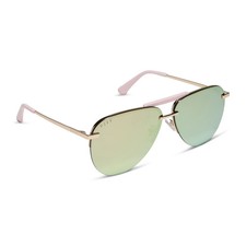 Tahoe Gold Powder Pink Taupe Mirror Sunglasses