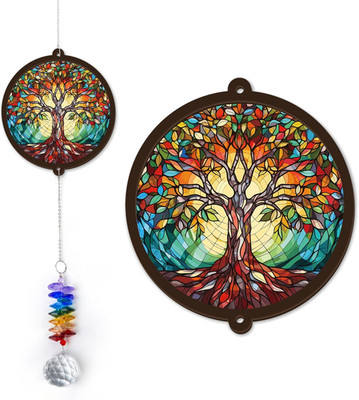 Memorial Suncatcher - Tree of Life Ornament - Sympathy Gift for Loss of Loved On