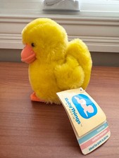 Vtg. 1982 DAKIN Squeakie Duckling Plush Yellow Baby Things 6" 46-1308 Working
