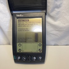 PALM III xe Handheld PDA with Stylus and Cover. Tested Works