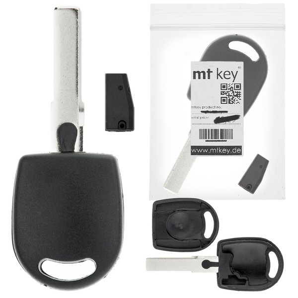 Auto SchlüSsel Rohling + Transponder Passt FüR Seat Arosa 6HS VW Multivan T4 7D-image