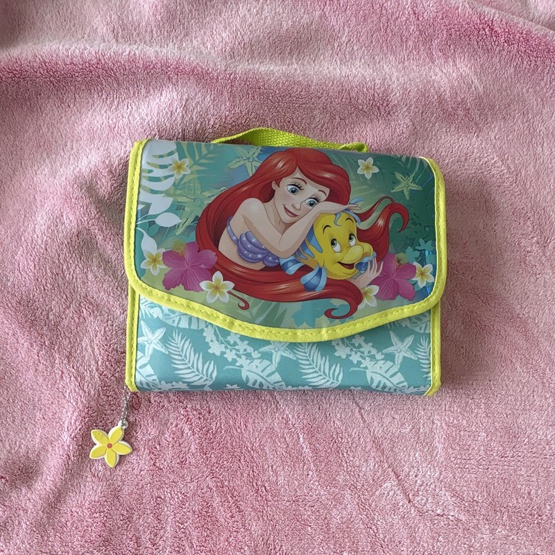 Disney Store The Little Mermaid Ariel & Flounder Zip Up Pencil Case