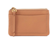 Hobo International Lumen Leather Card Case. SANDSTORM NWT