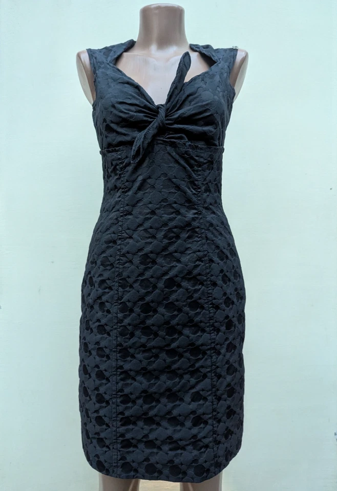 Colección MISS SIXTY vintage Y2K talla S(XS?) vestido negro pequeño bustier espalda abertura Foto 2 de 4