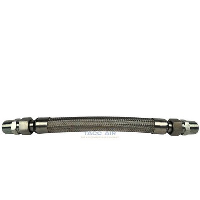 1'' x 12'' Braided Stainless Steel Flexible Compressed Air Line Flex Hose