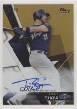 2018 Topps Finest Auto Gold Refractor 15/50 Travis Shaw #FA-TS Auto 3t2