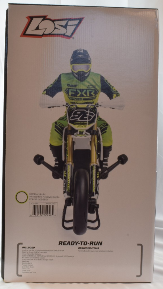Losi Promoto-SM FXR Supermoto 1/4 Motorcycle RTR W/ Battery