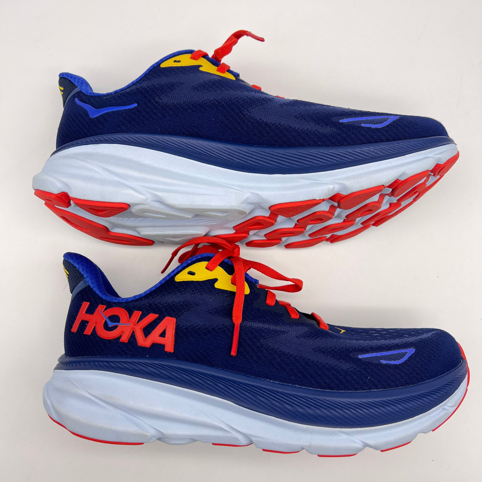 Mens Hoka Clifton 9 Running Shoes 1132210 BBDGB Bellwether Blue 7.5 2E Wide EE thumbnail 19