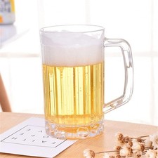 Plastic Beer Mug 500ml Multi-purpose Drinks Cups Unbreakable Beer Mug Water Mug