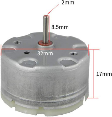 2PCS of 500 DC Motor 3V 3000rpm 6V 6000RPM 12v 12000RPM High Speed High Torqu...