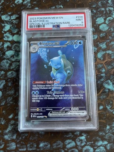 PSA 9 Blastoise ex Special Illustration Rare 200/165 Pokemon 151 English Mint