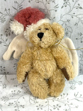 Vintage 1996 Boyd's Bears 6.5" Santa Angel plush ornament