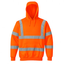 Hi Vis Pullover Hoodie with reflective Stips choice for outdoor and workwear