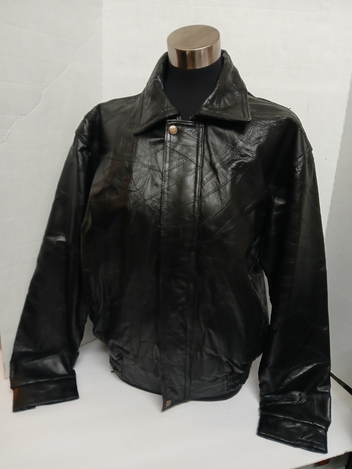 Cellini Leather Collection Patchwork Long Sleeve … - image 6