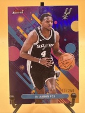 2026 Topps Finest Common Purple Refractor De'Aaron Fox #99 Spurs /250