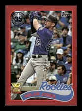 2024 Topps #89B2-24 Nolan Jones 1989 35th Red #/10 Series 2
