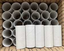 Lot of 35 Clean Empty Toilet Paper Cardboard Tube Rolls Crafting Art Project DIY