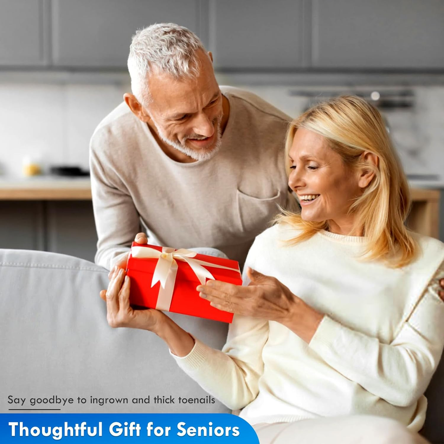 Professional Ingrown Toenail Tools Kit for Seniors,Wide Jaw Straight Nail Clippe