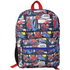 spiderman backpack - marvel - made by bioworld - 16 inch kids backpack