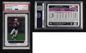 2005 Topps Chrome Tom Brady #46 PSA 8