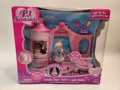 RARE 2008 PJ Sparkles Twinkle Town Twirl n' Light Ballet Original Box   