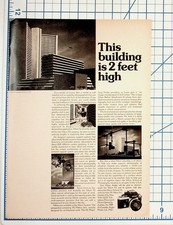 Nikon F2 Camera Ad 1970s Vintage Magazine Print Architectural Photography